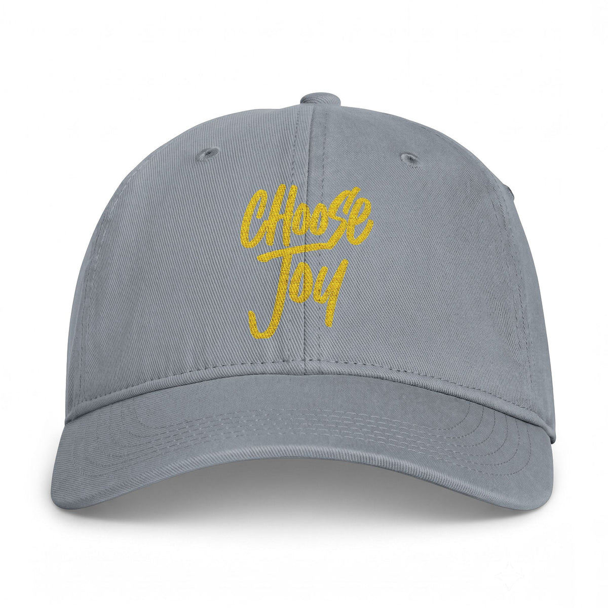 Cap — "Choose Joy" Embroidered Washed Cotton Baseball Cap